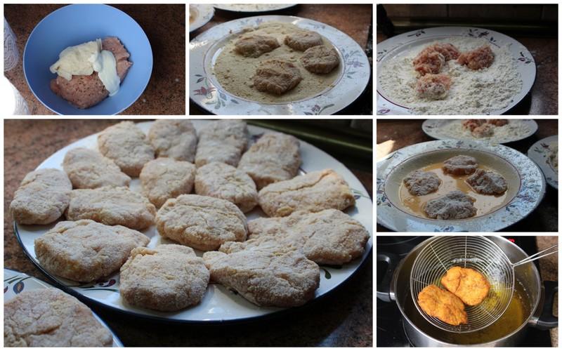 Nuggets de pollo caseros