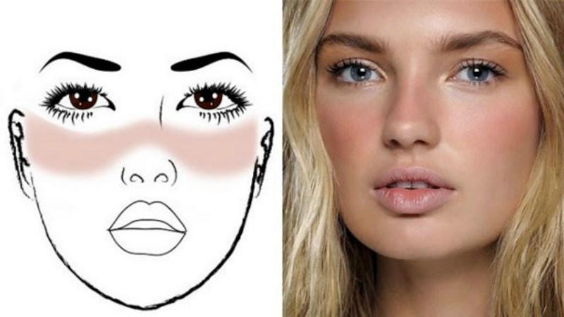 Resultado de imagen de foto maquillaje efecto rubor