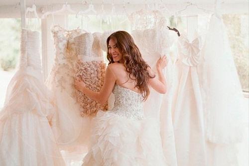 Comprando vestido de novia