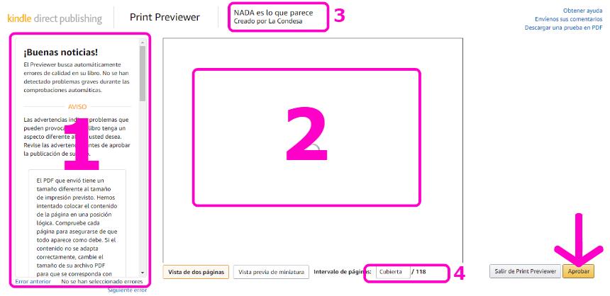 Captura de pantalla publicar libro