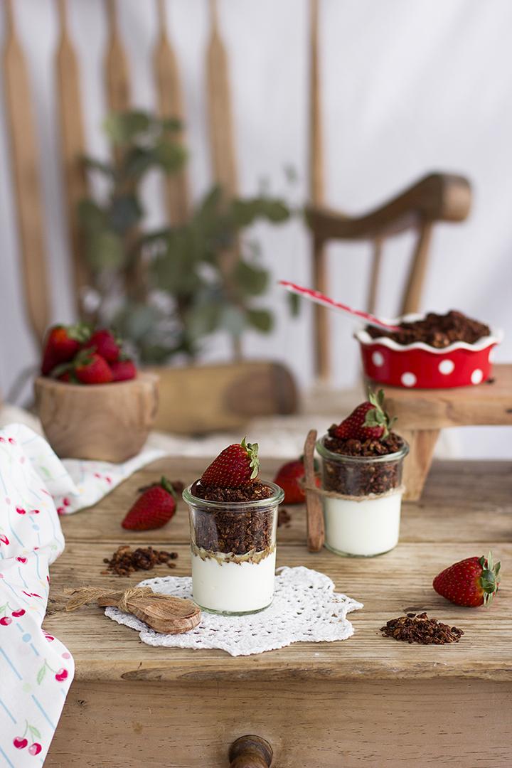 Como hacer Granola de Chocolate casera