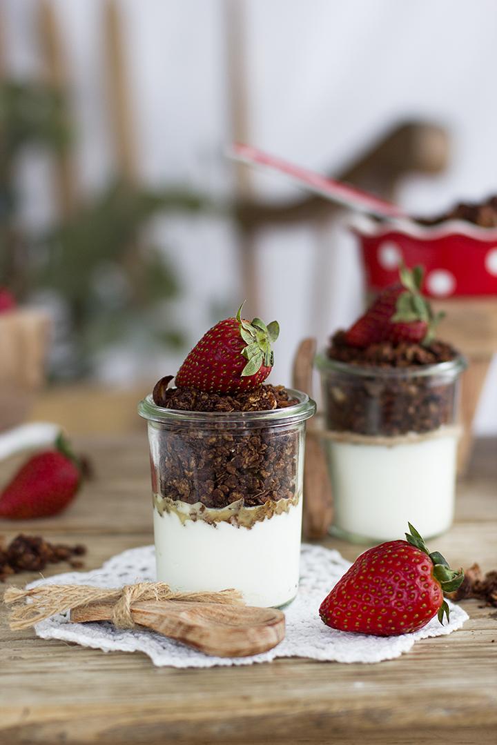 Como hacer Granola de Chocolate casera