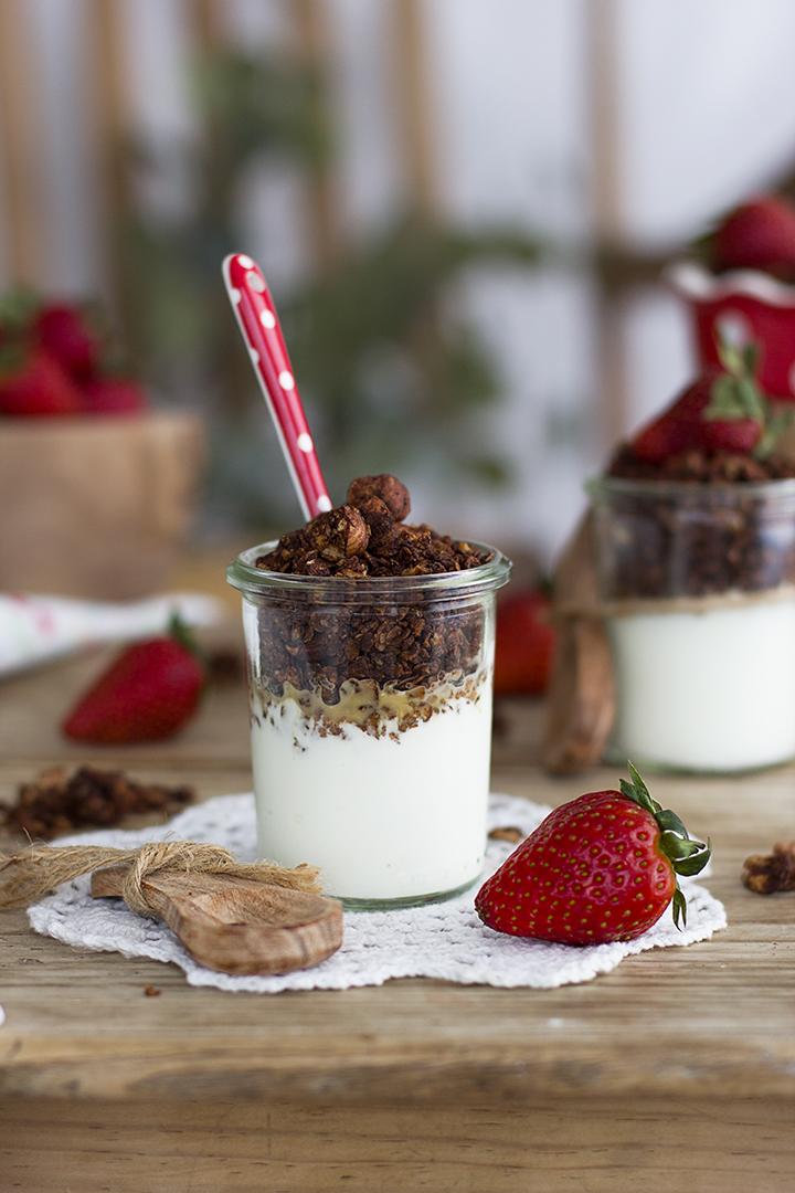 Como hacer Granola de Chocolate casera