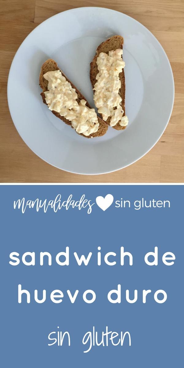 sandwich de huevo duro