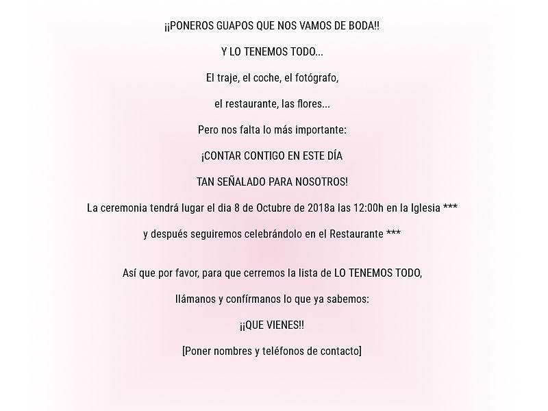 Invitación de boda 17