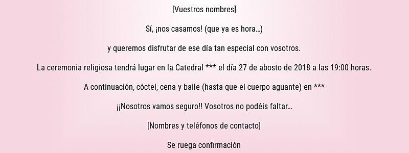 Invitación de boda 30