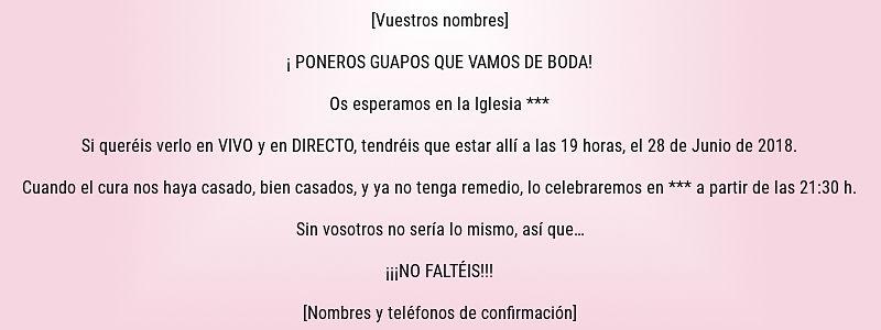 Invitación de boda 34