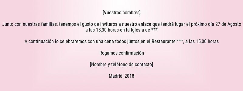 Invitación de boda 3