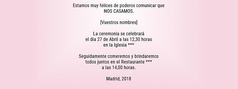 Invitación de boda 22