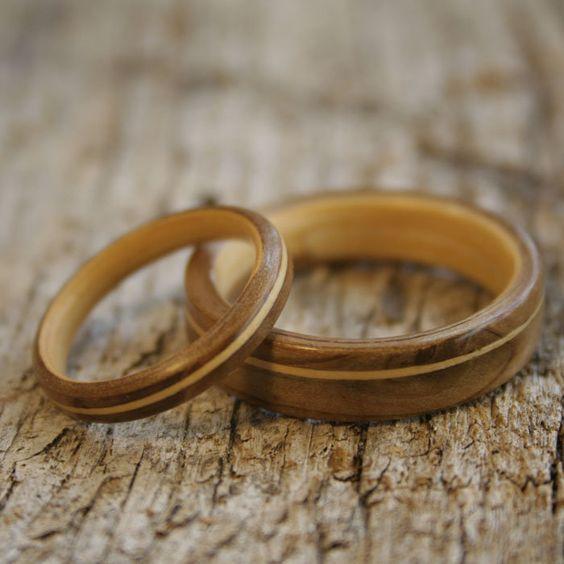 Alianzas de Boda de Madera