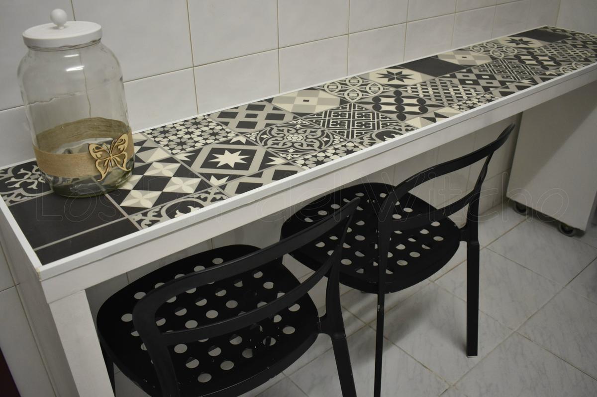 ikea hack vinilo suelo hidraulico