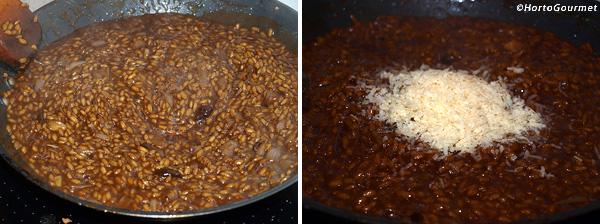 Risotto de ajo negro paso 2