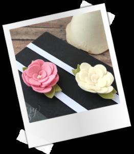 Patrones y tutoriales gratuitos: marcapáginas de fieltro flor