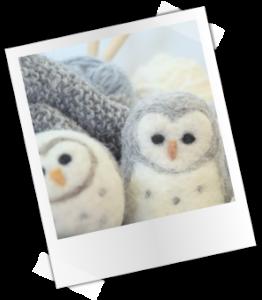 tutorial felting buho