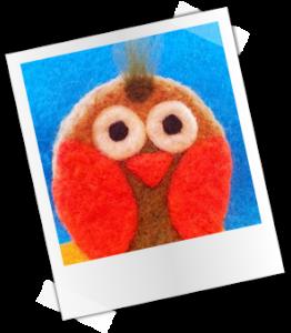 tutorial felting buho