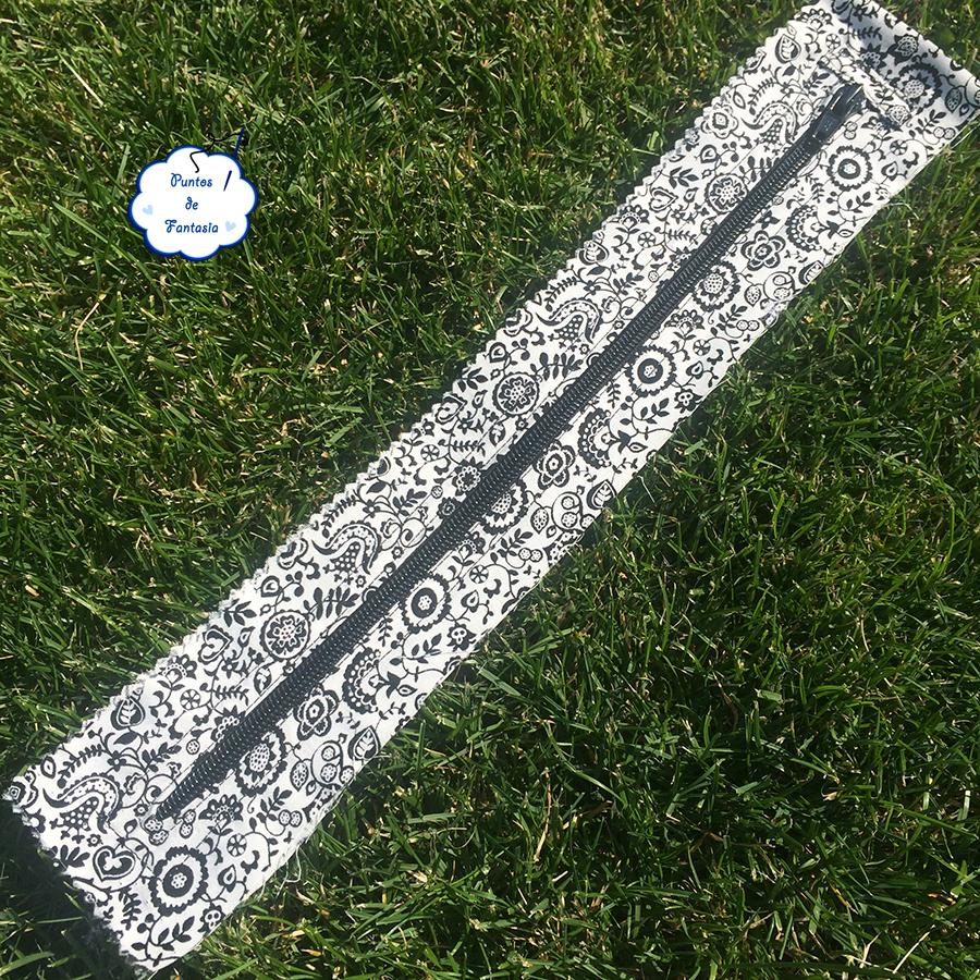 forro bolso granny square - cremallera