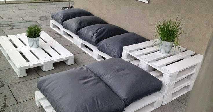 Muebles de palets para jardín