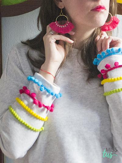 Pendientes borlas tendencia verano zara