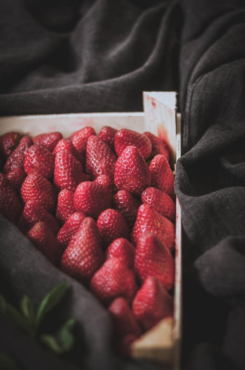 fresas en el horno
