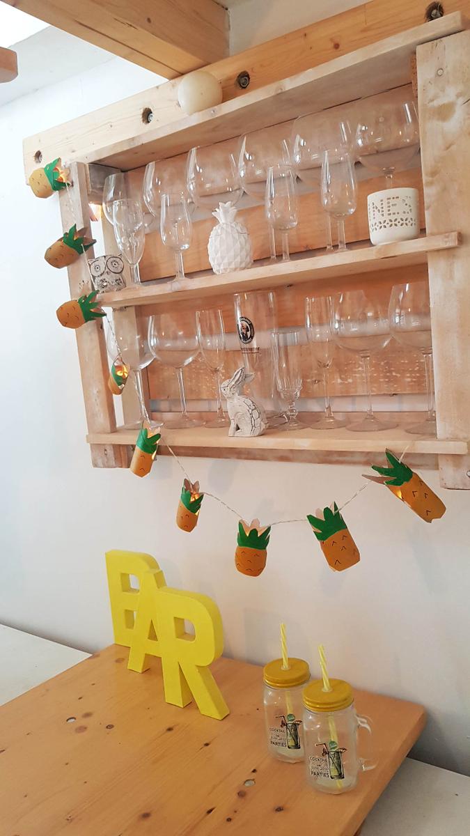 Guirnalda tropical DIY - Fiesta tropical de piñas