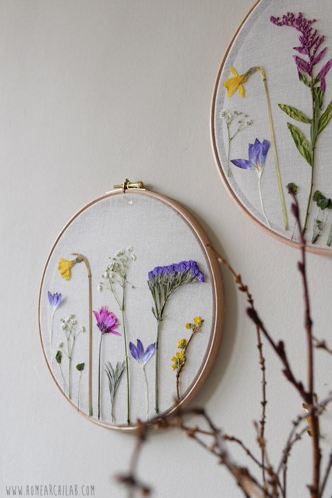 flores prensadas manualidades