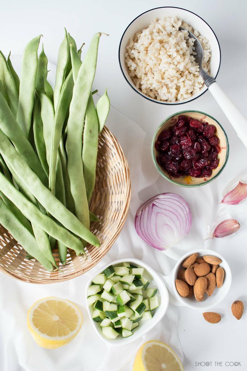 ensalada de judias verdes y arroz