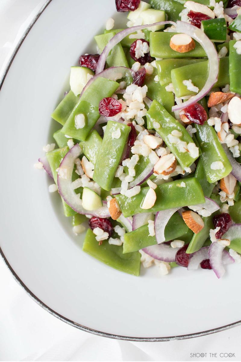 ensalada de judias verdes y arroz