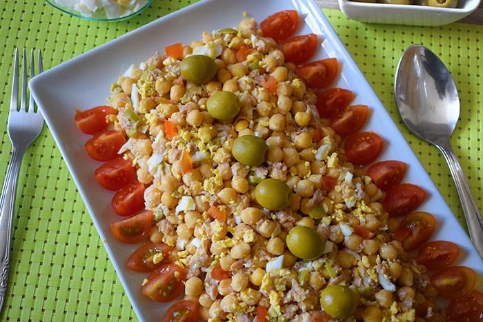 ensalada de garbanzos