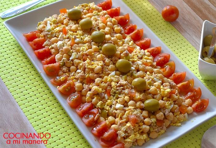 ensalada de garbanzos