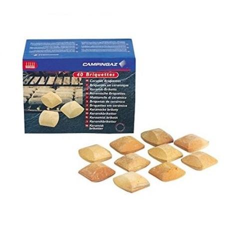 Briquetas ceramicas para parrilla de gas