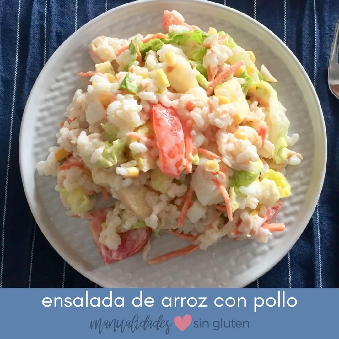 ensalada arroz con pollo