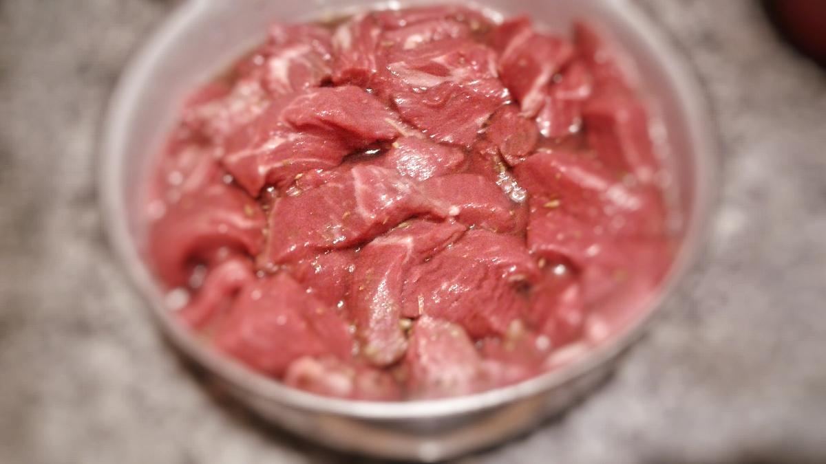 salteado peruano - lomo con vinagre