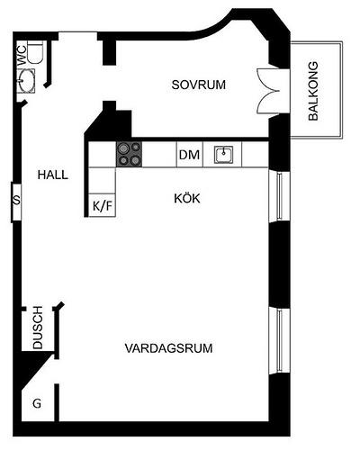 13 map of the Swedish apartment