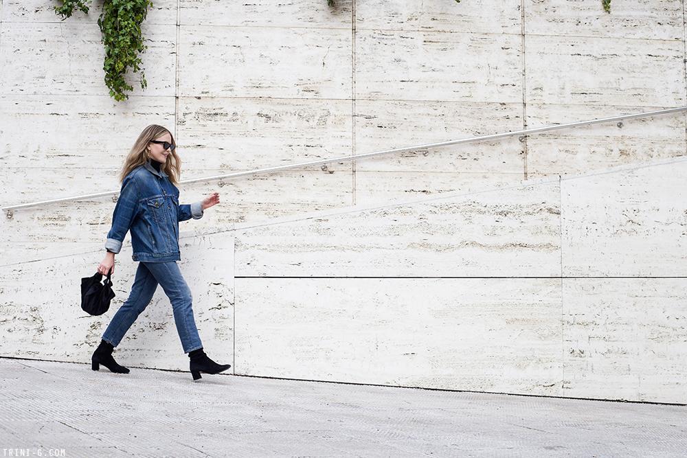 Trini | Khaite denim jacket Acne Studios jeans