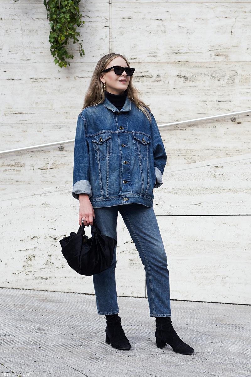 Trini | Khaite denim jacket Acne Studios jeans
