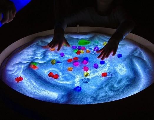 mesa de luz para colegios