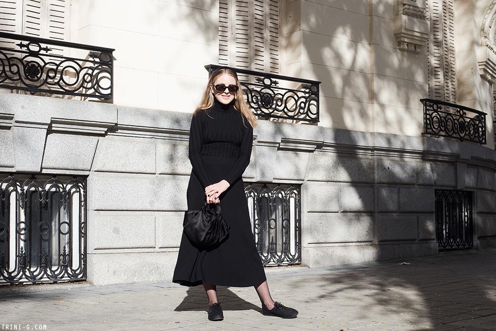 Trini | Acne Studios turtleneck The Row skirt