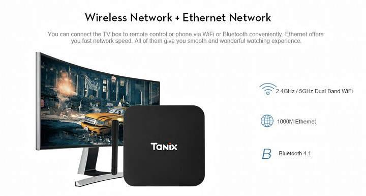 Tanix TX28 Android TV Box con CPU RK3328 4GB de RAM 3 puertos USB y antena WiFi review en español