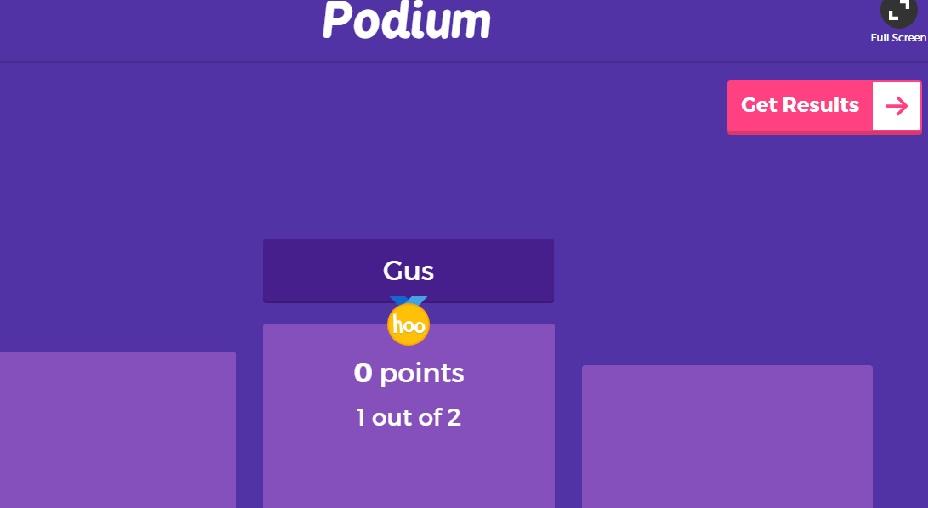 Podio de Kahoot!