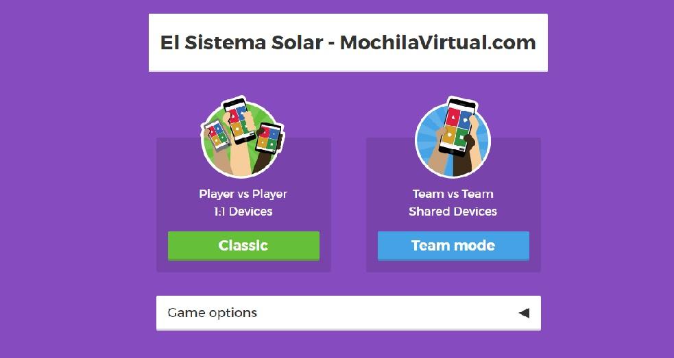 Seleccionar forma de jugar.