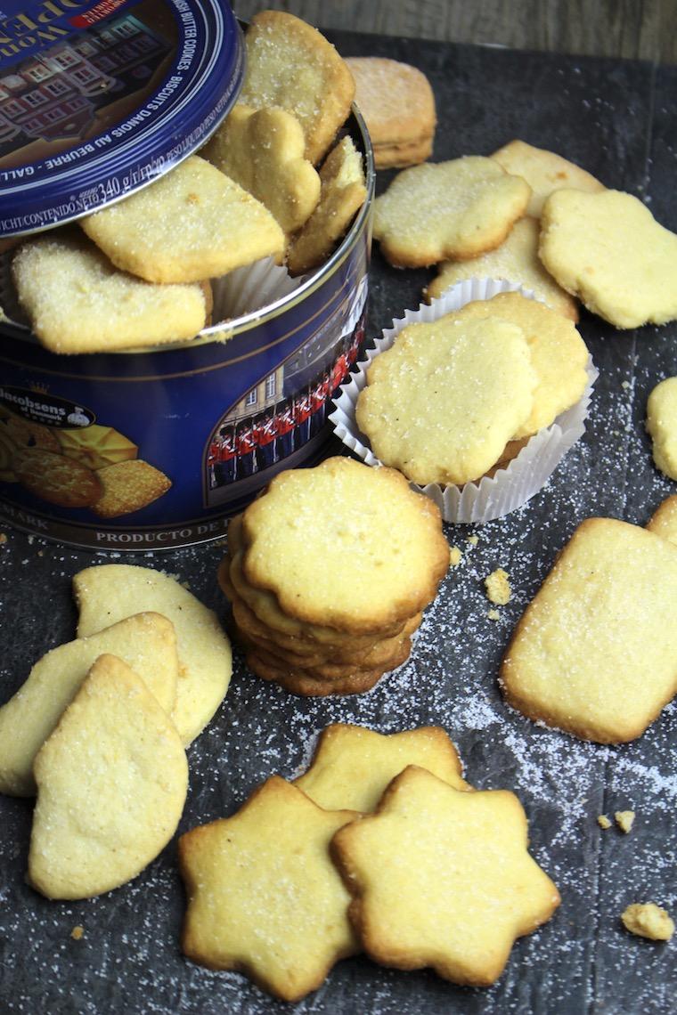 Galletas de mantequilla sin lactosa escocesas