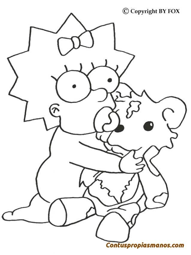 Dibujos Simpsons para colorear