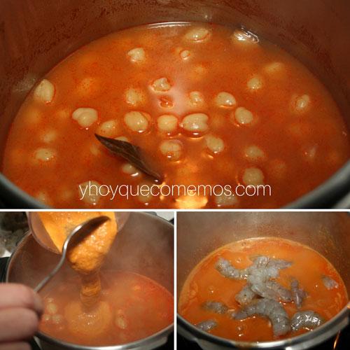 agregar-sofrito-y-langostinos