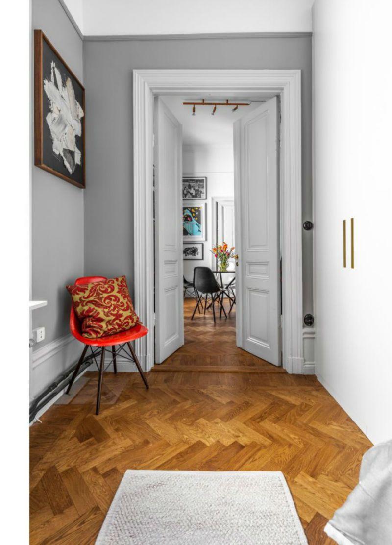 Mucho color para este apartamento de estilo nordico