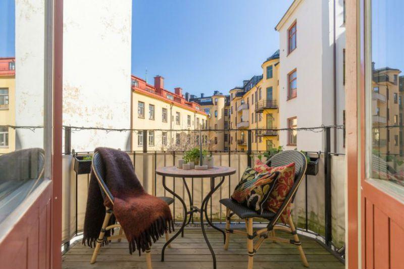 Mucho color para este apartamento de estilo nordico