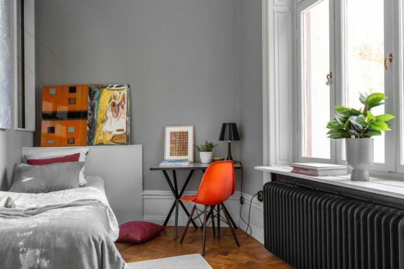 Mucho color para este apartamento de estilo nordico