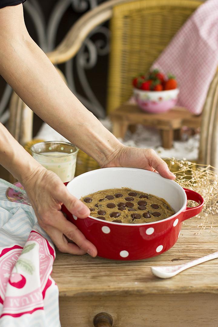 Cookie Brownie Blanco Saludable Receta Fit
