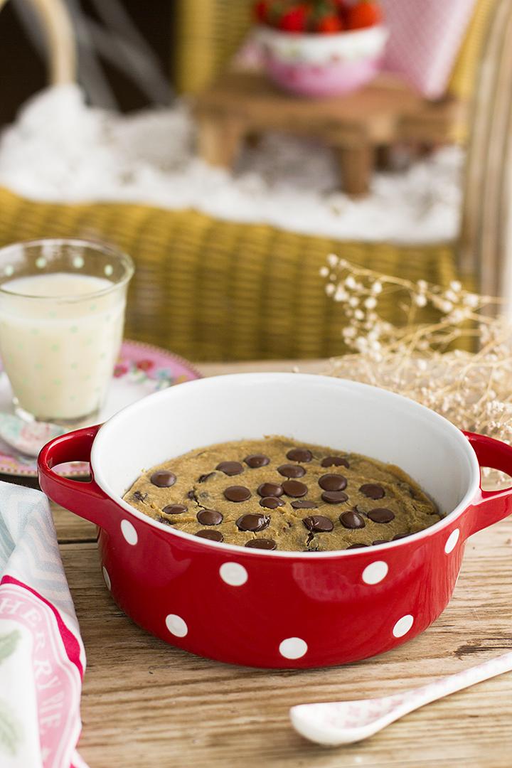 Cookie Brownie Blanco Saludable Receta Fit