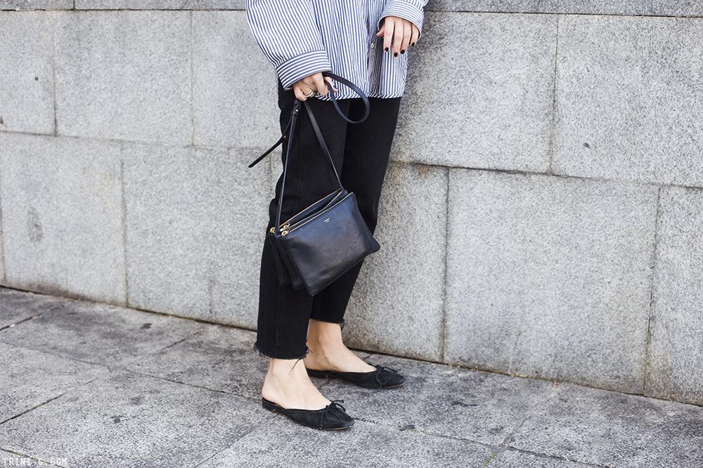 Trini | Balenciaga striped shirt Levis 501 jeans