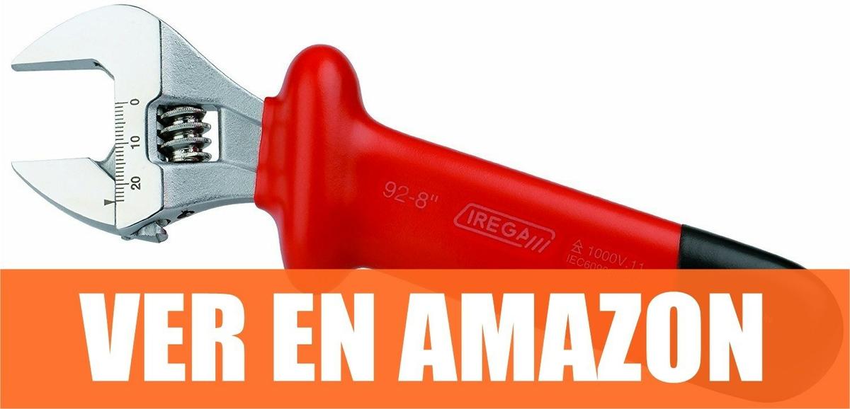 Irega 1000V - Llave inglesa ajustable con mango aislado